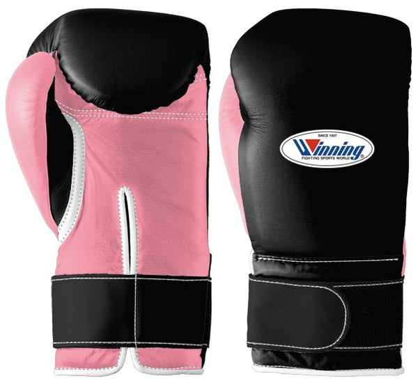 Pink and black boxing gloves online