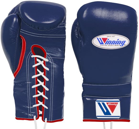 Winning Lace-up Boxing Gloves - Red