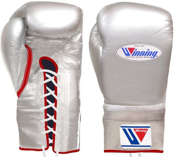 WINNING GLOVES LACE BOXING WHITE